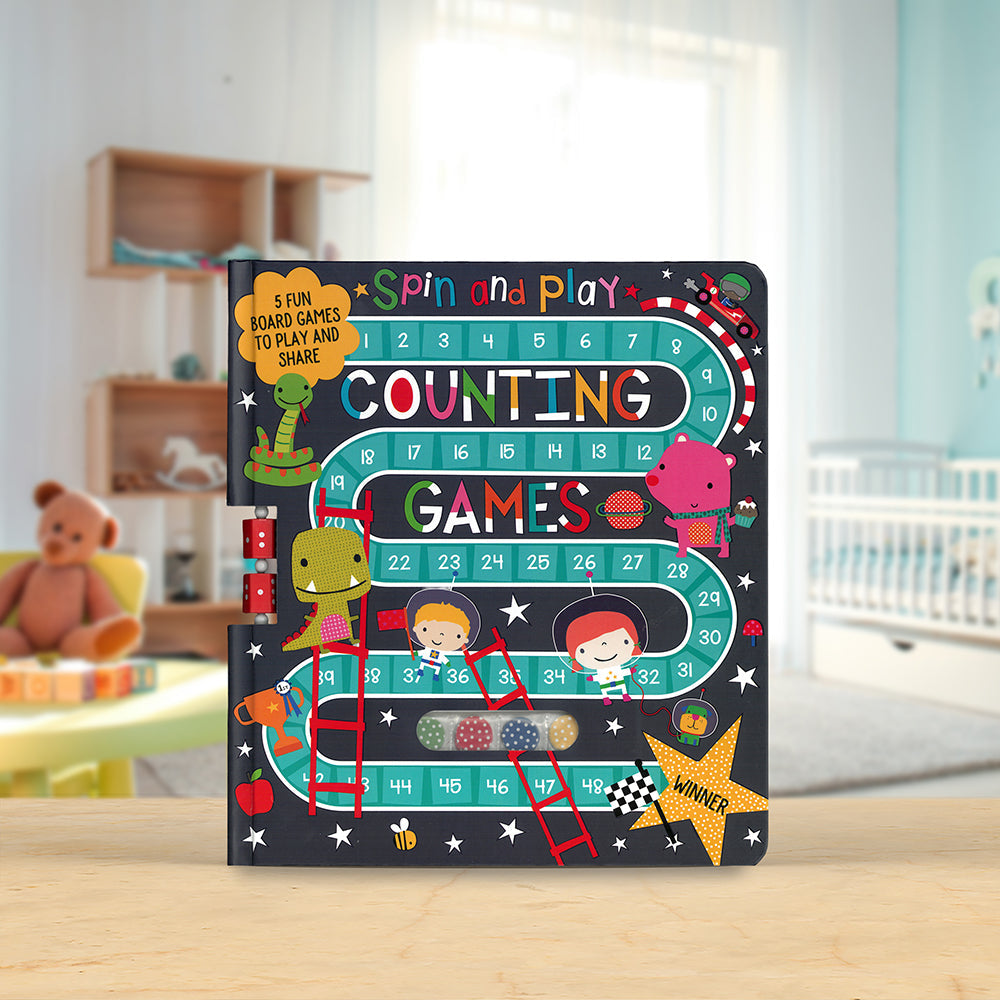 Product image 2 of Counting Games, a board book for ages 5+, by Make Believe Ideas.