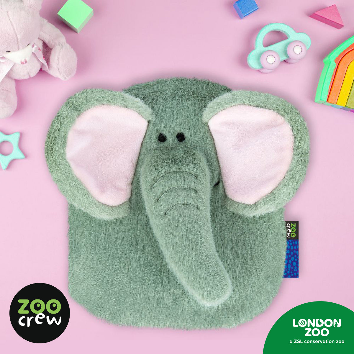 Product image 2 of Cuddly Lined Notebook Elephant, a stationery item for ages 3+, by Make Believe Ideas.
