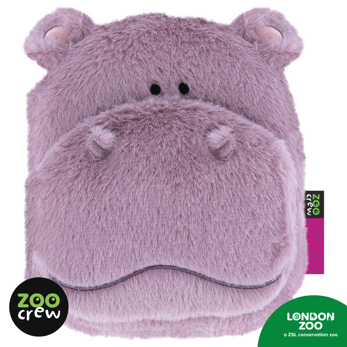 Product image 1 of Cuddly Lined Notebook Pygmy Hippo, a stationery item for ages 3+, by Make Believe Ideas.