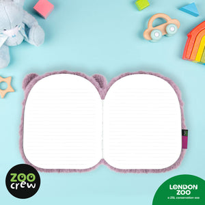 Product image 3 of Cuddly Lined Notebook Pygmy Hippo, a stationery item for ages 3+, by Make Believe Ideas.