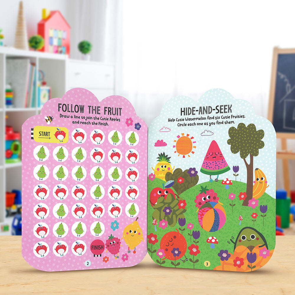 Product image 3 of Cutie Fruities Activity Book, a sticker activity book for ages 4+, by Make Believe Ideas.