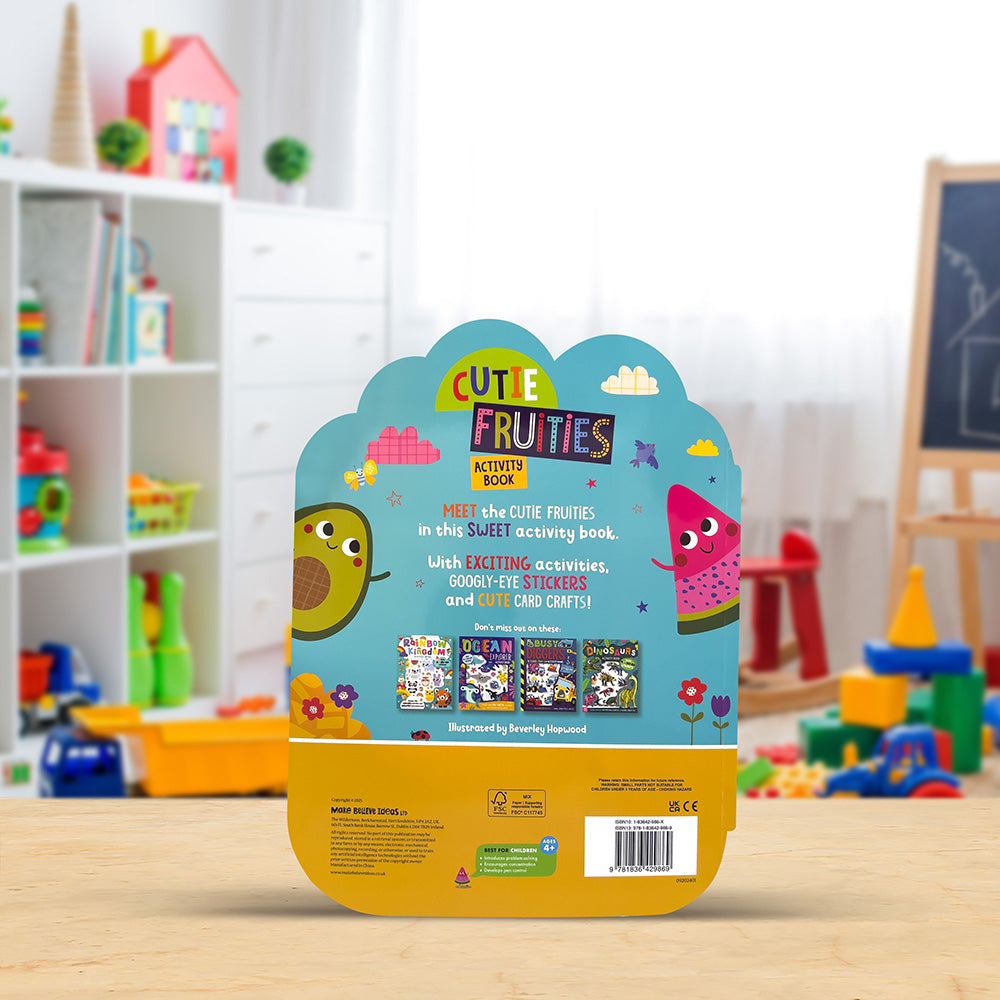 Product image 6 of Cutie Fruities Activity Book, a sticker activity book for ages 4+, by Make Believe Ideas.