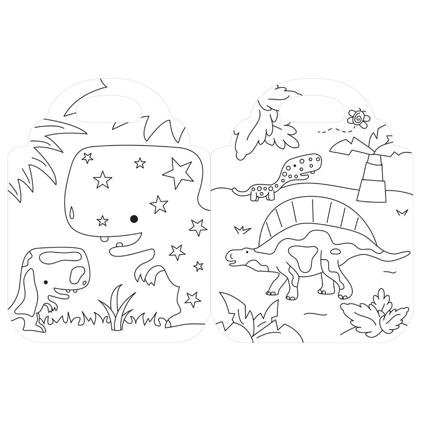 Product image 3 of Dino Kingdom, a colouring book for ages 3+, by Make Believe Ideas.