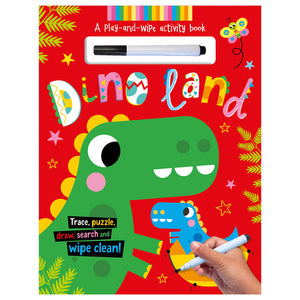 Product image 1 of Dino Land, a sticker activity book for ages 3+, by Make Believe Ideas.