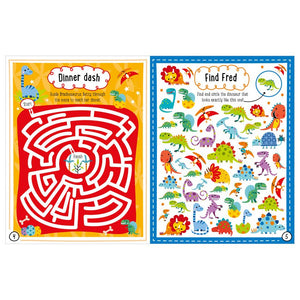 Product image 2 of Dino World Activity Book, a sticker activity book for ages 4+, by Make Believe Ideas.