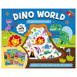 Product image 1 of Dino World Sticker Activity Case, a box set for ages 4+, by Make Believe Ideas.
