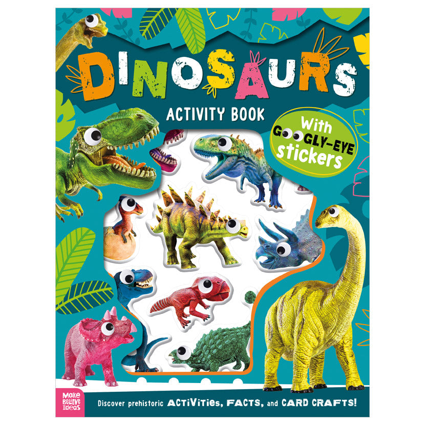 Product image 1 of Dinosaurs Activity Book, a sticker activity book for ages 4+, by Make Believe Ideas.