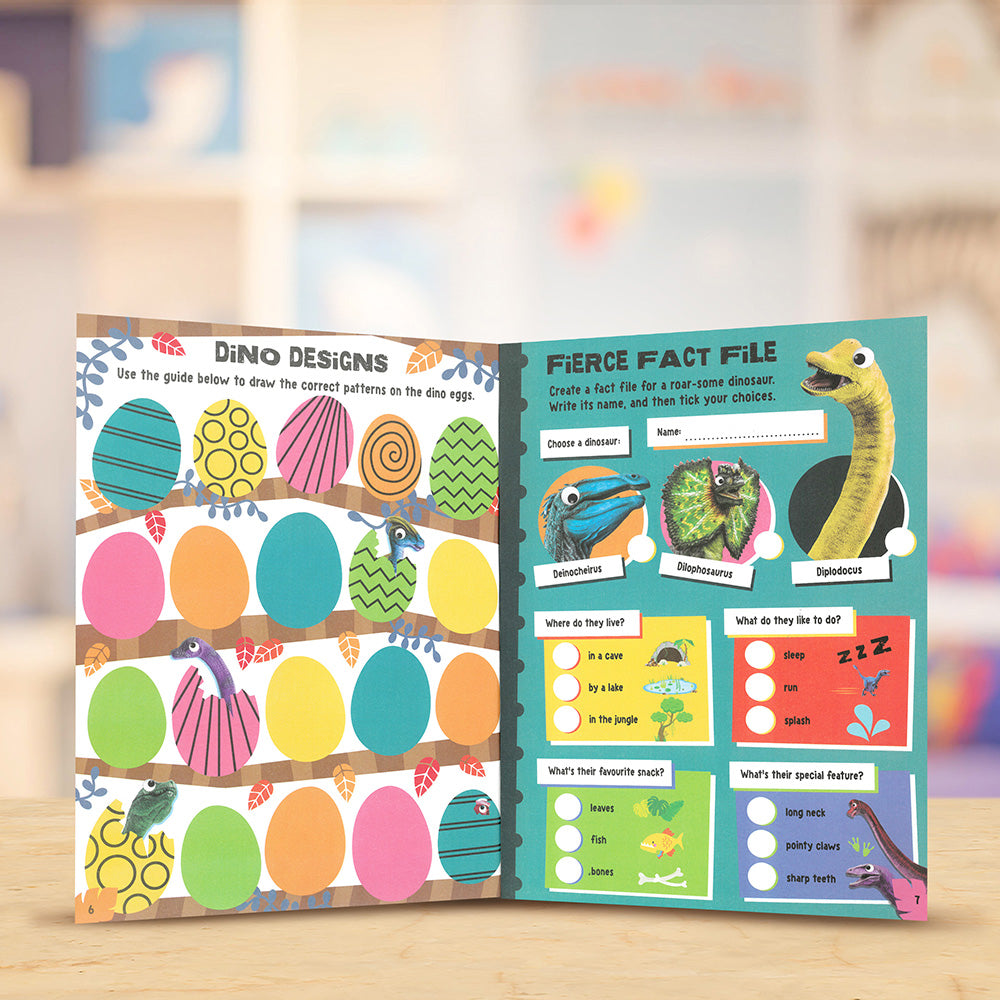 Product image 5 of Dinosaurs Activity Book, a sticker activity book for ages 4+, by Make Believe Ideas.