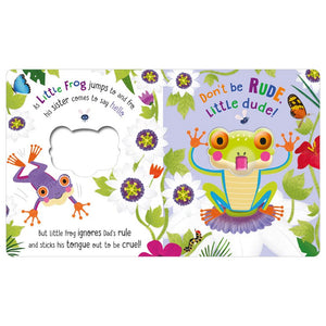 Product image 3 of Don't Be Rude, Little Dude!, a board book for ages 3+, by Make Believe Ideas.
