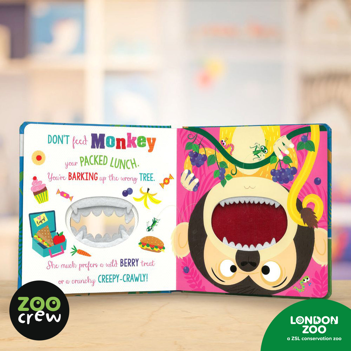 Product image 4 of Don't Feed the Animals, a board book for ages 0+, by Make Believe Ideas.