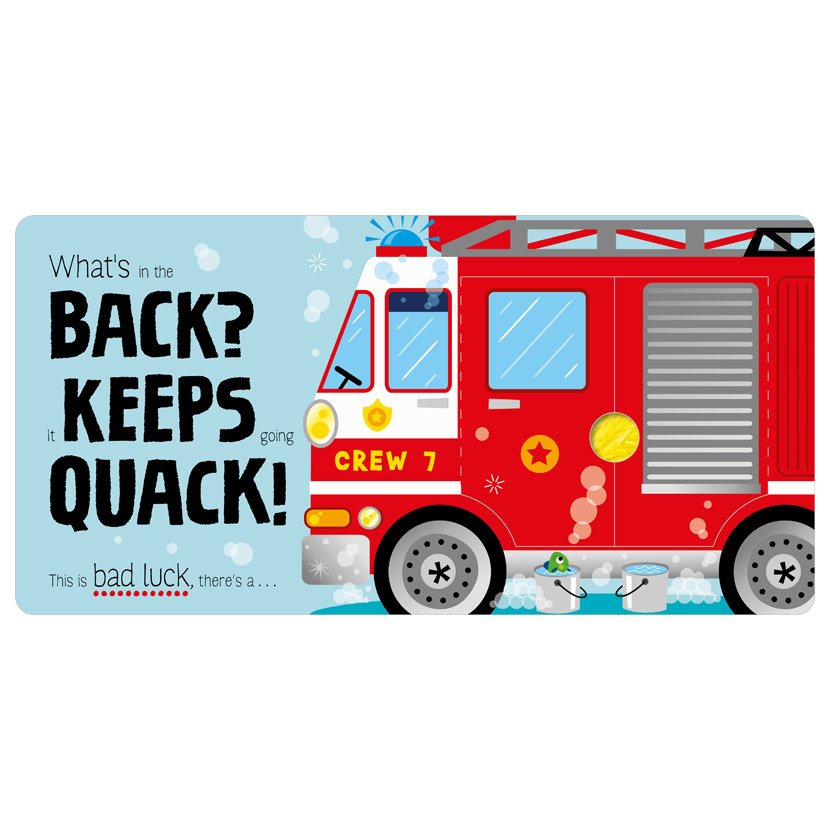 Product image 2 of Don't Look Inside (the animals are taking the wheel), a board book for ages 0+, by Make Believe Ideas.