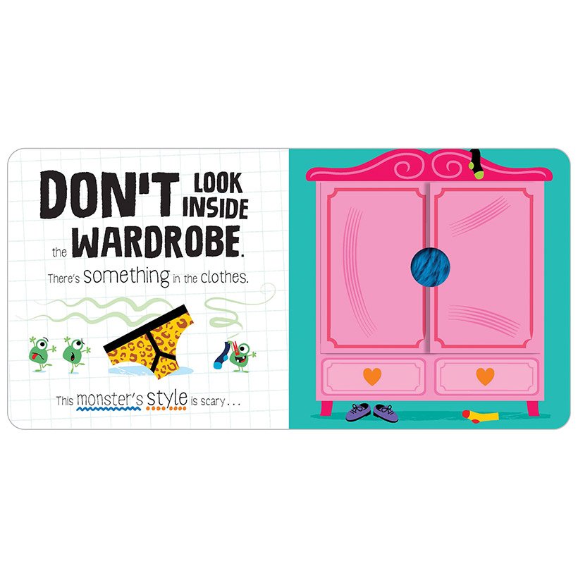 Product image 2 of Don't Look Inside (the monsters are moving in), a board book for ages 0+, by Make Believe Ideas.
