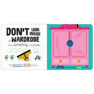 Product image 2 of Don't Look Inside (the monsters are moving in), a board book for ages 0+, by Make Believe Ideas.
