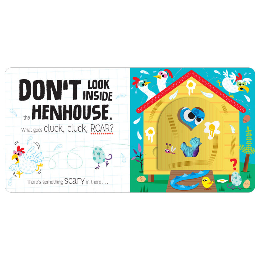 Product image 2 of Don't Look Inside (this farm is full of dinosaurs), a board book by Make Believe Ideas.