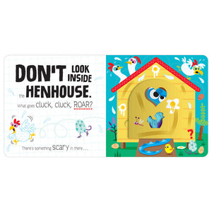 Product image 2 of Don't Look Inside (this farm is full of dinosaurs), a board book by Make Believe Ideas.