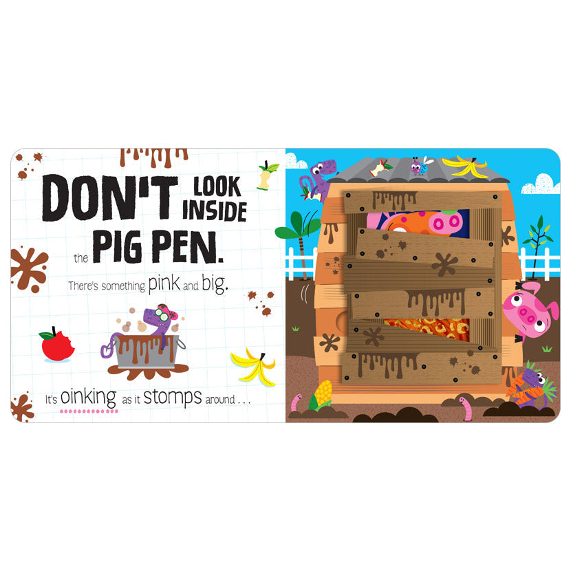Product image 4 of Don't Look Inside (this farm is full of dinosaurs), a board book by Make Believe Ideas.