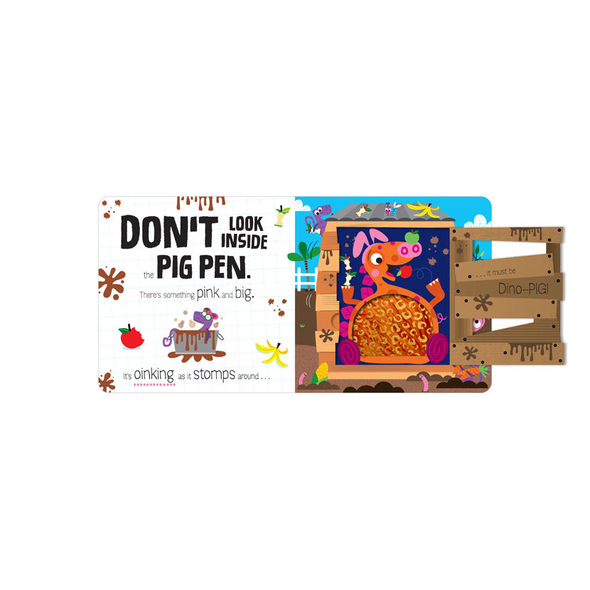 Product image 5 of Don't Look Inside (this farm is full of dinosaurs), a board book by Make Believe Ideas.