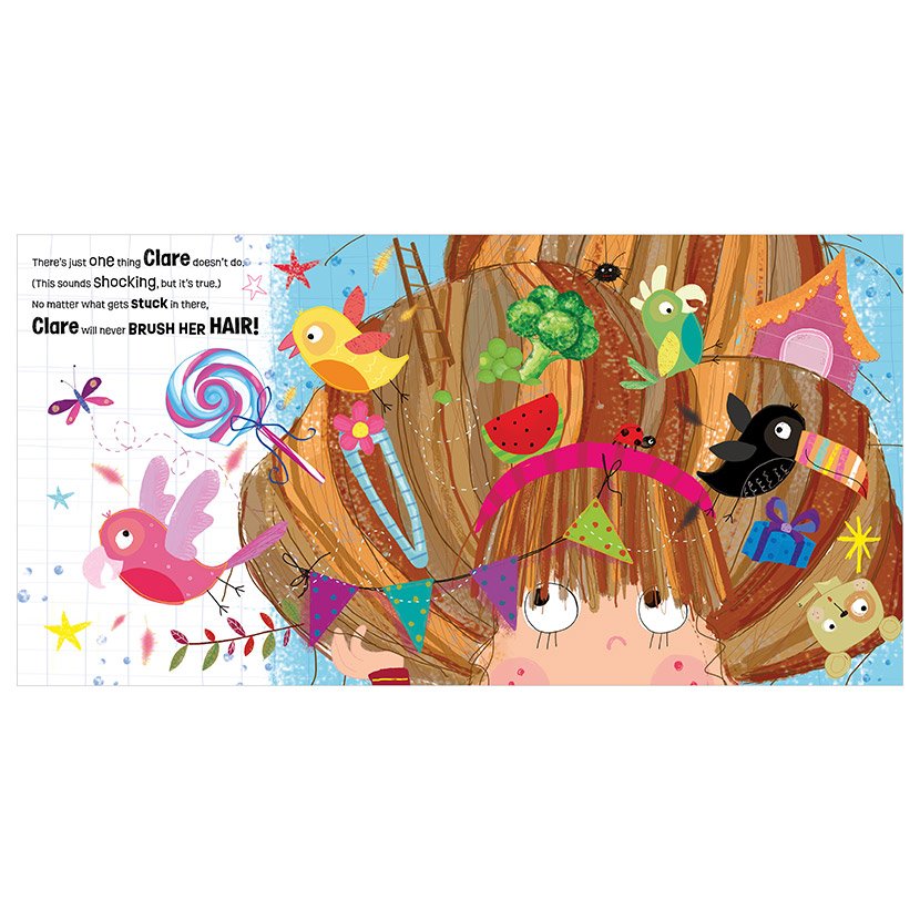 Product image 3 of Don't You Dare Brush My Hair!, a picture book for ages 3+, by Make Believe Ideas.