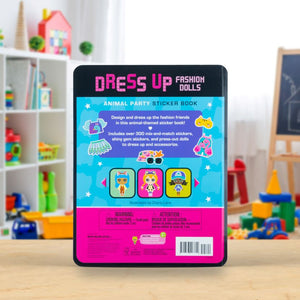 Product image 6 of Dress Up Fashion Dolls Animal Party, a sticker activity book for ages 5+, by Make Believe Ideas.