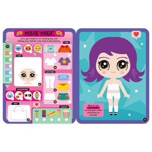 Product image 8 of Dress Up Fashion Dolls Animal Party, a sticker activity book for ages 5+, by Make Believe Ideas.