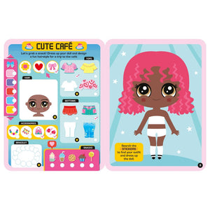 Product image 8 of Dress Up Fashion Dolls Style City, a sticker activity book for ages 5+, by Make Believe Ideas.