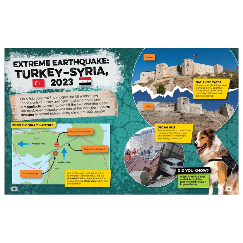 Product image 3 of Extreme Earth, a non-fiction book for ages 5+, by Make Believe Ideas.