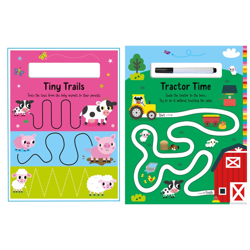 Product image 3 of Farm Animals, a sticker activity book for ages 3+, by Make Believe Ideas.