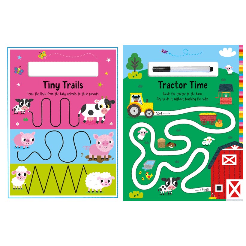 Product image 4 of Farm Animals, a sticker activity book for ages 3+, by Make Believe Ideas.