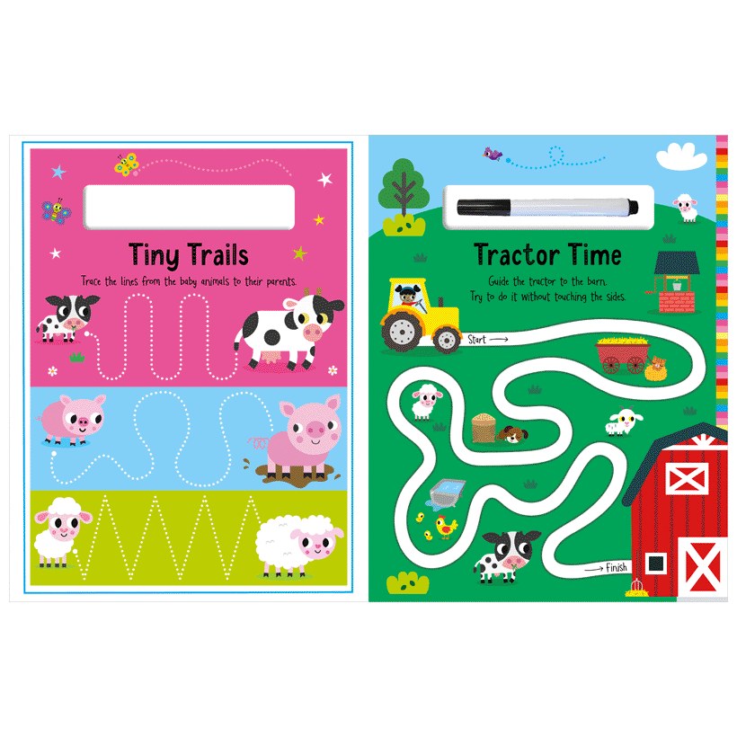 Product image 6 of Farm Animals, a sticker activity book for ages 3+, by Make Believe Ideas.