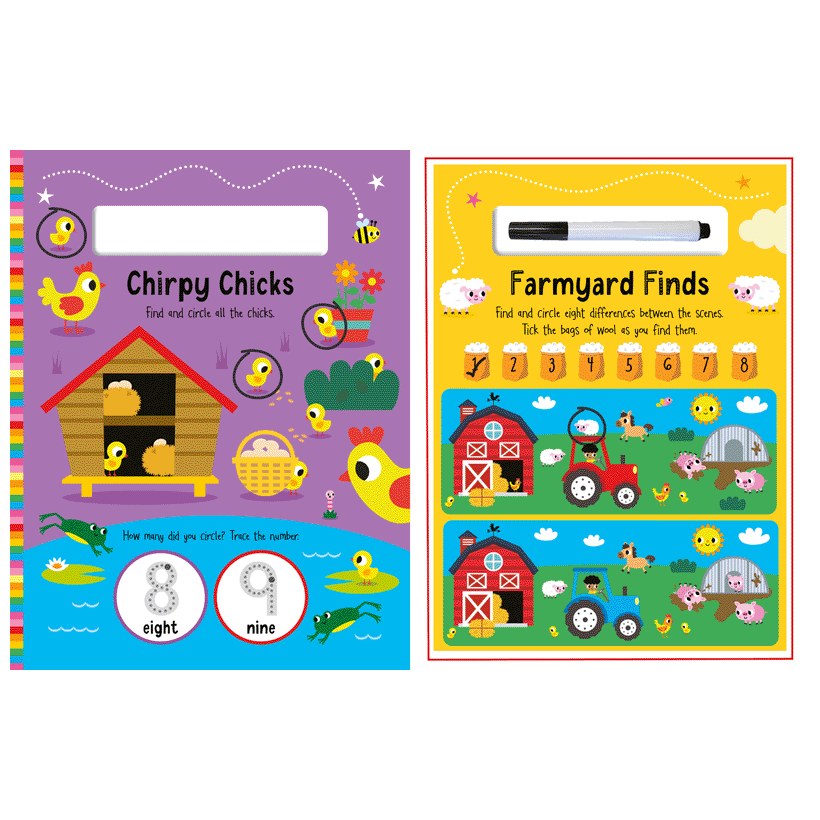 Product image 10 of Farm Animals, a sticker activity book for ages 3+, by Make Believe Ideas.