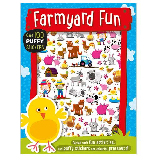 Product image 1 of Farmyard Fun, a sticker activity book for ages 3+, by Make Believe Ideas.