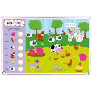 Product image 2 of Farmyard Fun, a sticker activity book for ages 3+, by Make Believe Ideas.