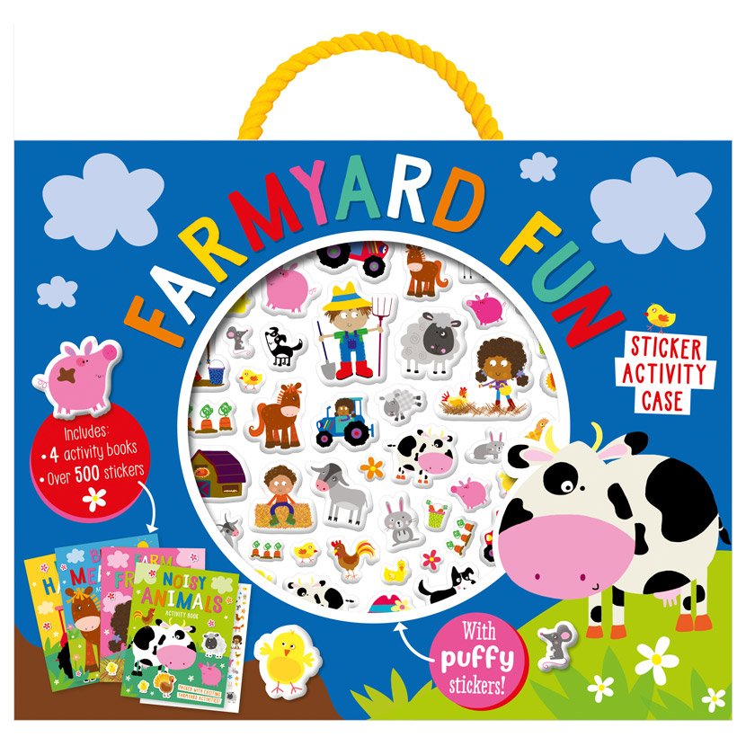 Product image 1 of Farmyard Fun Sticker Activity Case, a box set for ages 4+, by Make Believe Ideas.