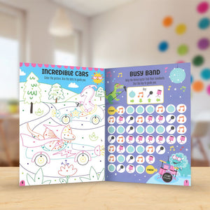 Product image 5 of Fierce and Fabulous Dinosaurs Activity Book, a sticker activity book for ages 4+, by Make Believe Ideas.