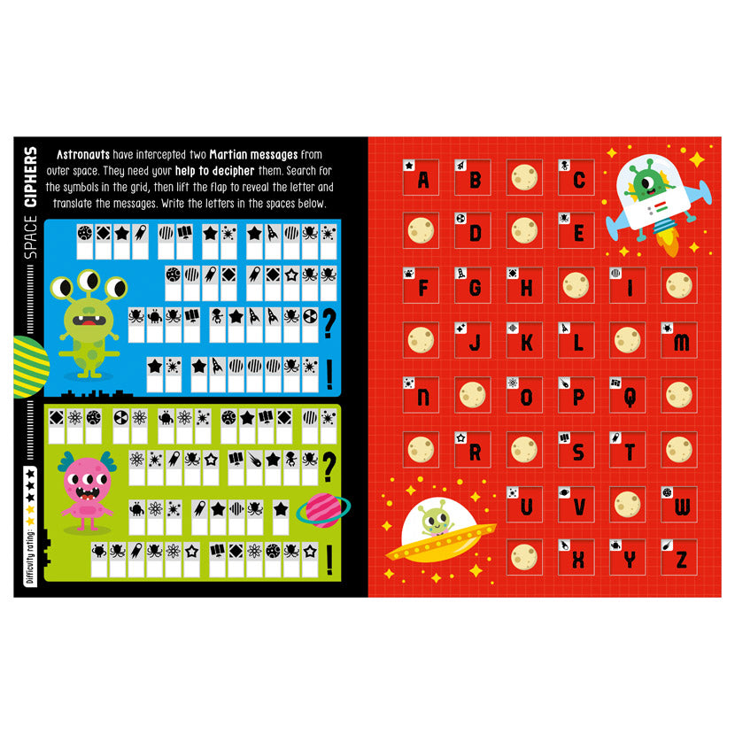 Product image 2 of Flap-a-Zillion Puzzle Book, a sticker activity book for ages 6+, by Make Believe Ideas.