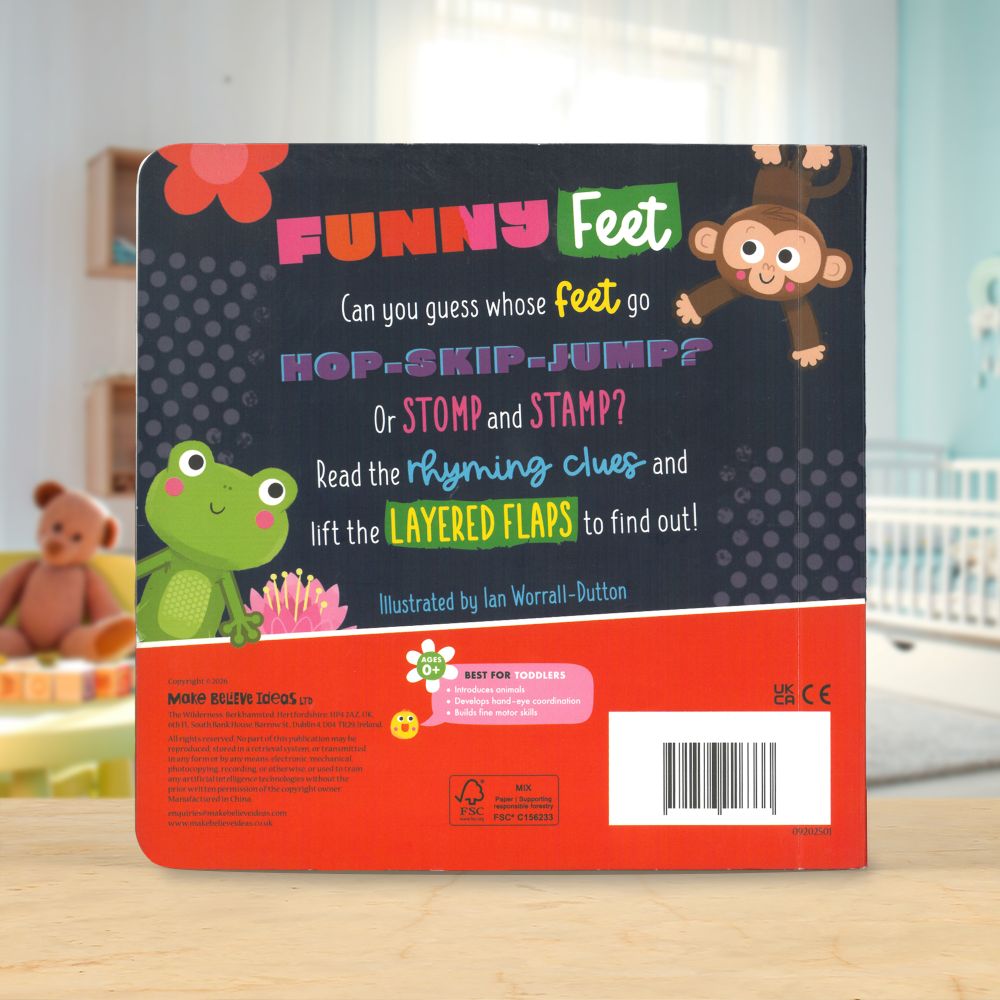 Product image 6 of Funny Feet, a board book for ages 0+, by Make Believe Ideas.