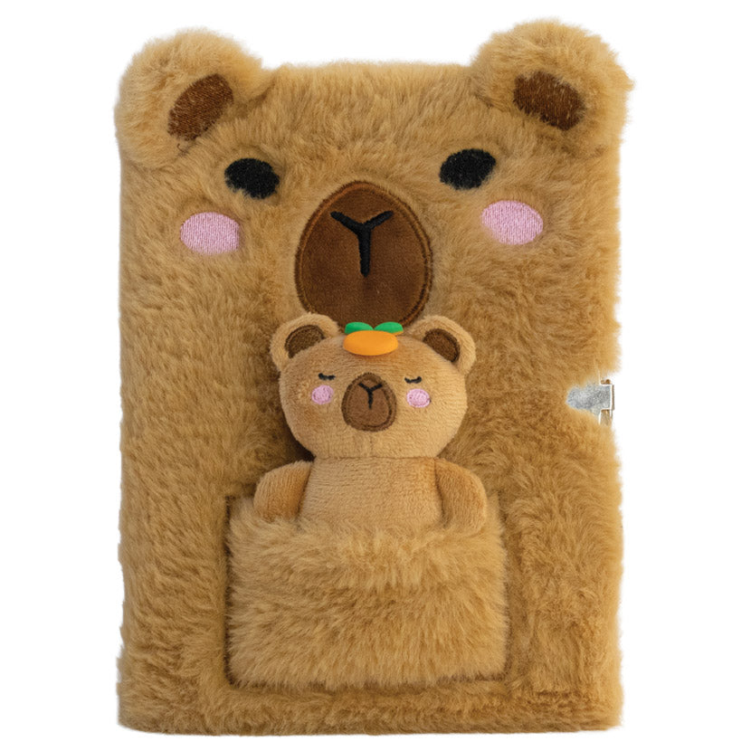 Product image 1 of Furry Capybara Diary, a stationery item for ages 3+, by Make Believe Ideas.