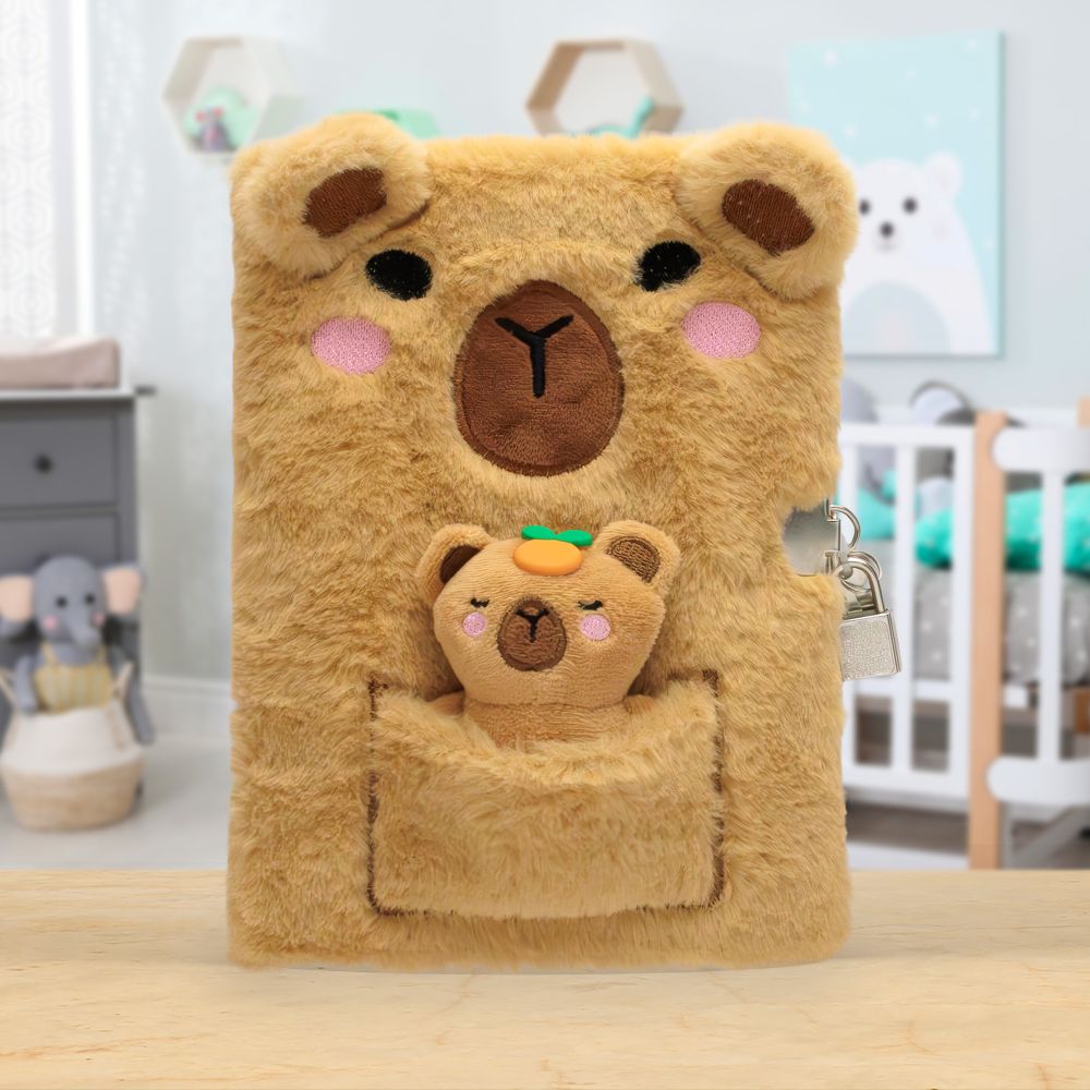 Product image 2 of Furry Capybara Diary, a stationery item for ages 3+, by Make Believe Ideas.