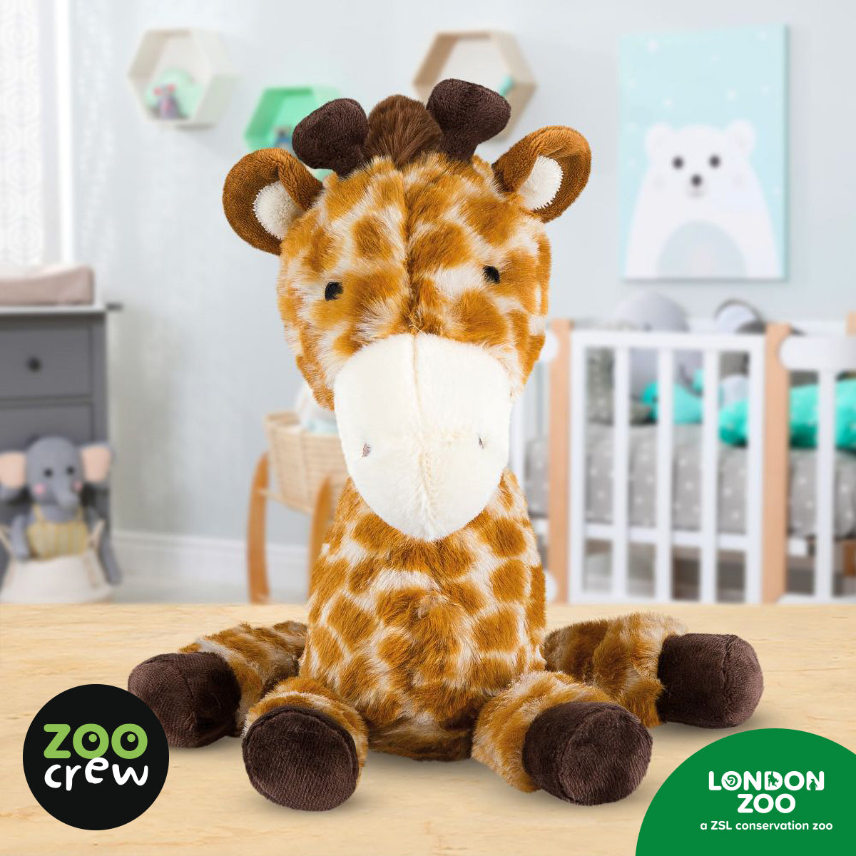 Product image 3 of Giggles the Giraffe, a plush toy for ages 0+, by Make Believe Ideas.