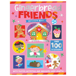 Product image 1 of Gingerbread Friends Activity Book, a sticker activity book for ages 4+, by Make Believe Ideas.