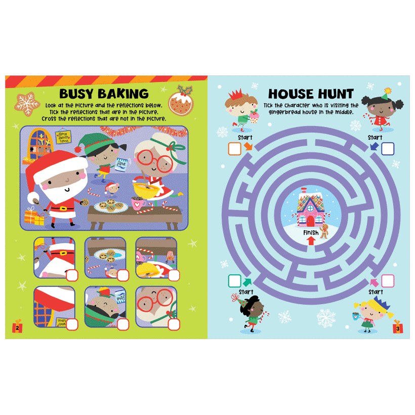 Product image 7 of Gingerbread Friends Activity Book, a sticker activity book for ages 4+, by Make Believe Ideas.