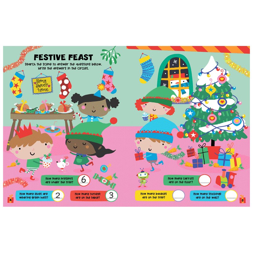 Product image 10 of Gingerbread Friends Activity Book, a sticker activity book for ages 4+, by Make Believe Ideas.