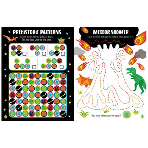 Product image 8 of Glow in the Dark Dino Land Activity Book, a sticker activity book for ages 4+, by Make Believe Ideas.
