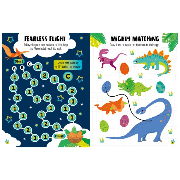 Product image 12 of Glow in the Dark Dino Land Activity Book, a sticker activity book for ages 4+, by Make Believe Ideas.