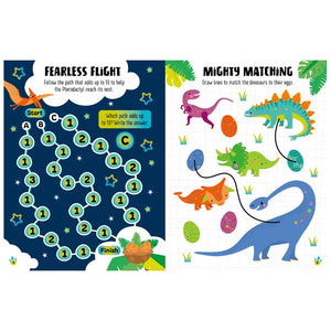 Product image 13 of Glow in the Dark Dino Land Activity Book, a sticker activity book for ages 4+, by Make Believe Ideas.