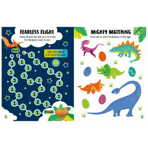 Product image 14 of Glow in the Dark Dino Land Activity Book, a sticker activity book for ages 4+, by Make Believe Ideas.