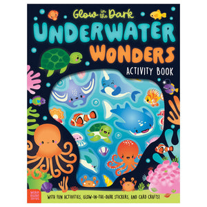Product image 1 of Glow in the Dark Underwater Wonders, a sticker activity book for ages 4+, by Make Believe Ideas.