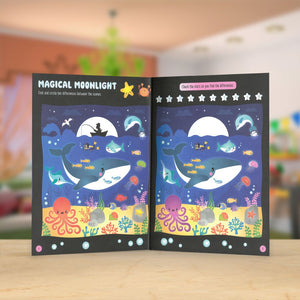 Product image 4 of Glow in the Dark Underwater Wonders, a sticker activity book for ages 4+, by Make Believe Ideas.
