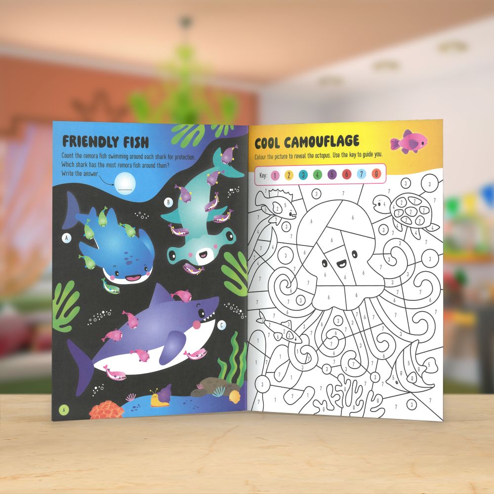 Product image 5 of Glow in the Dark Underwater Wonders, a sticker activity book for ages 4+, by Make Believe Ideas.