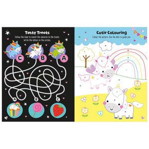 Product image 5 of Glow in the Dark Unicorns Activity Book, a sticker activity book for ages 4+, by Make Believe Ideas.